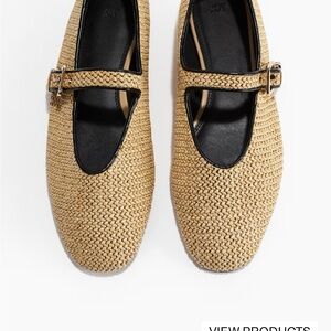 H&M Beige Mary Jane Flats